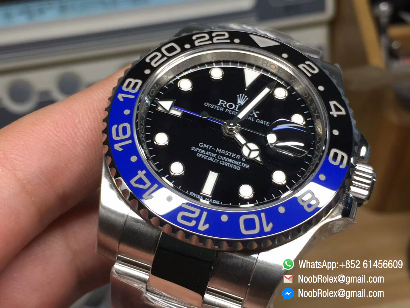 correct hand stack rolex gmt