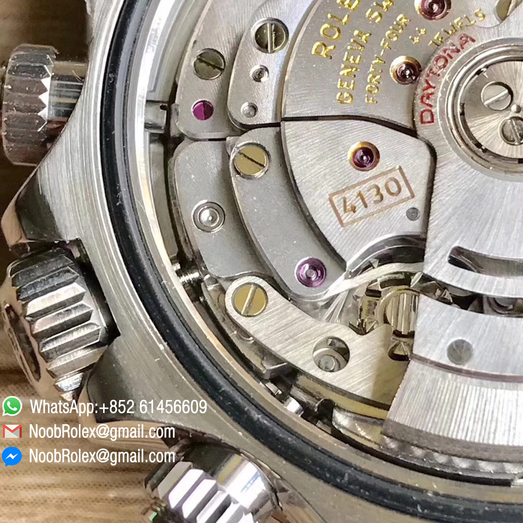 Noob Daytona 116520 Steel Case and Bezel While Dial Same thickness as genuine 2018 Best Edition with SA4130