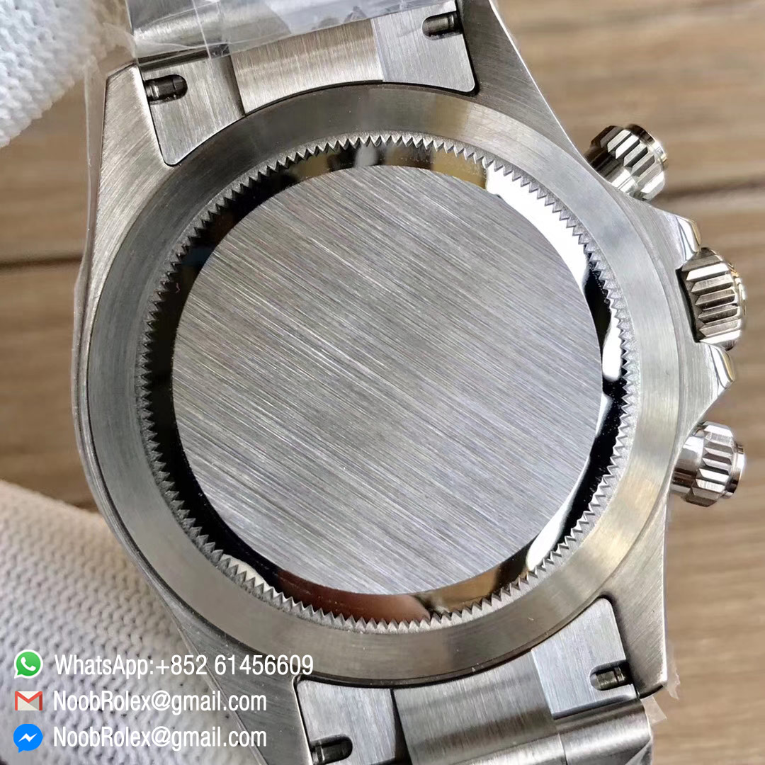 Noob Daytona 116520 Steel Case and Bezel While Dial Same thickness as genuine 2018 Best Edition with SA4130