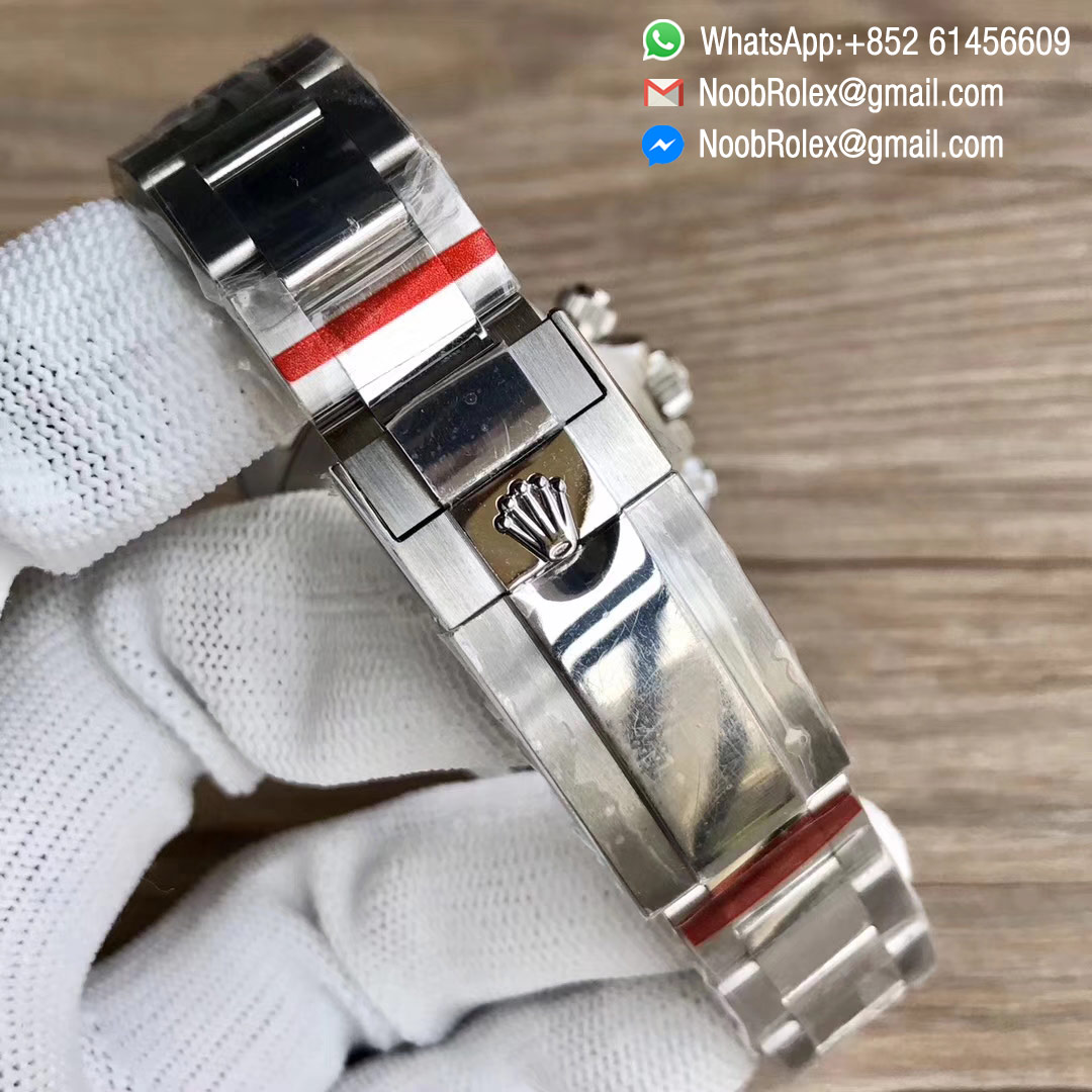 Noob Daytona 116520 Steel Case and Bezel While Dial Same thickness as genuine 2018 Best Edition with SA4130