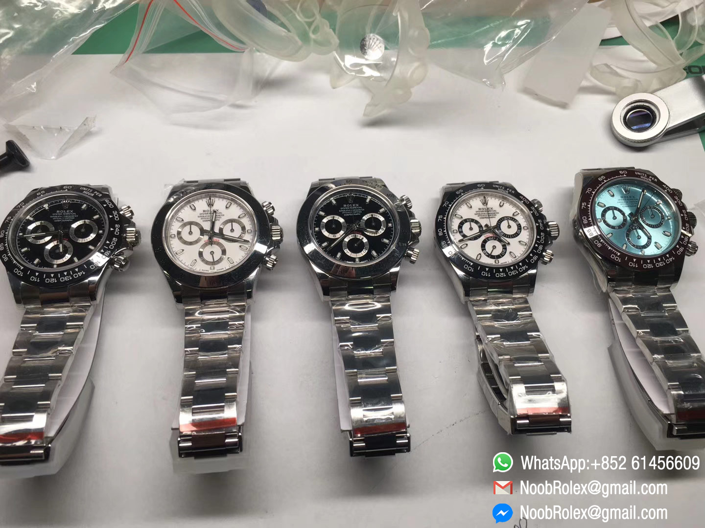 Noob Daytona 116520 Steel Case and Bezel While Dial Same thickness as genuine 2018 Best Edition with SA4130