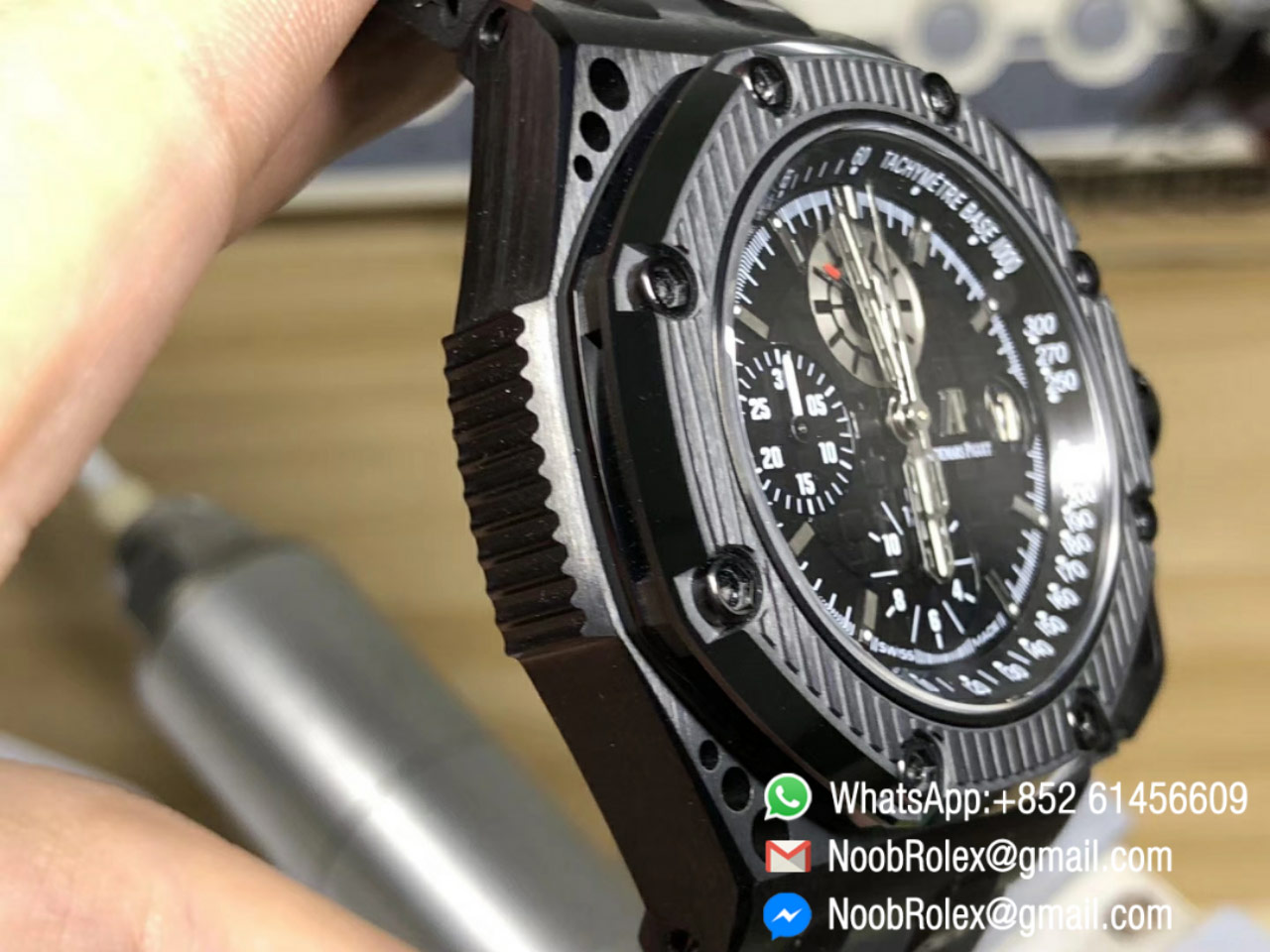 AP Royal Oak Offshore 26165IO Chronograph Black PVD Titanium Survivor Black Rubber A7750 from NOOB Factory Top Quality Super Man Toy