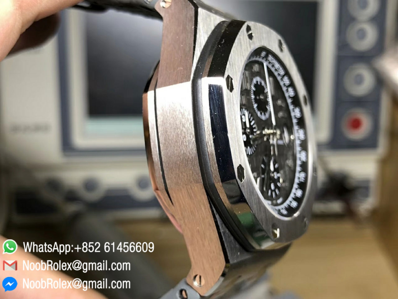 AP Royal Oak Offshore 26470 2014 Gray Theme Gray Leather Strap A3126 JF Top Fake Quality