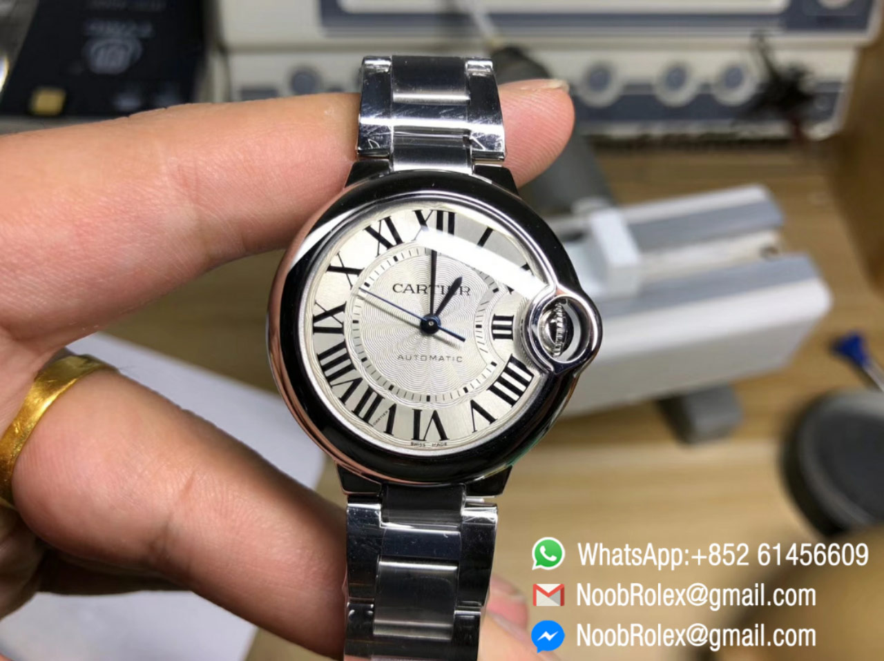 Ballon Bleu 33mm W6920071 Steel Case & Bracelet White Textured Dial ETA2671 JF High Quality
