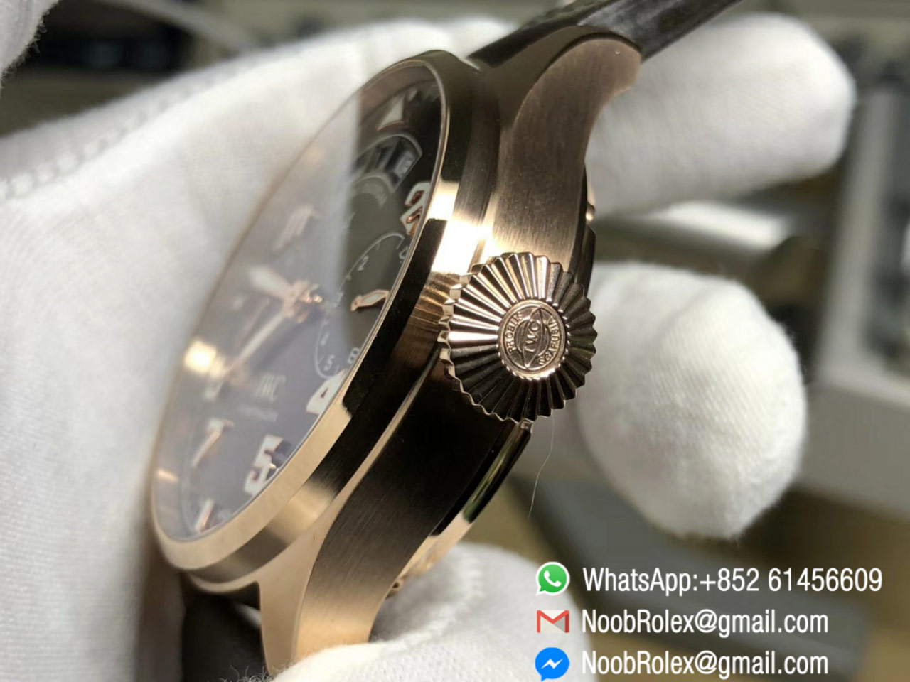 Big Pilot Watch IW503504 Annual Calendar Antoine De Saint Exupery Rose Gold Case Brown Dial YL Factory