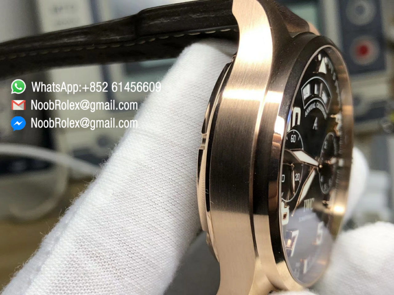 Big Pilot Watch IW503504 Annual Calendar Antoine De Saint Exupery Rose Gold Case Brown Dial YL Factory