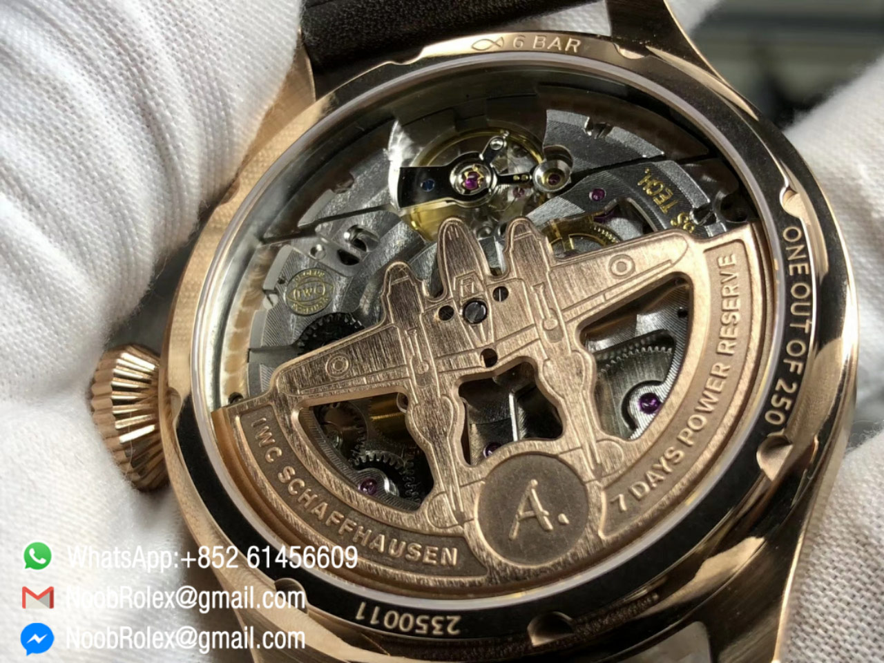 Big Pilot Watch IW503504 Annual Calendar Antoine De Saint Exupery Rose Gold Case Brown Dial YL Factory