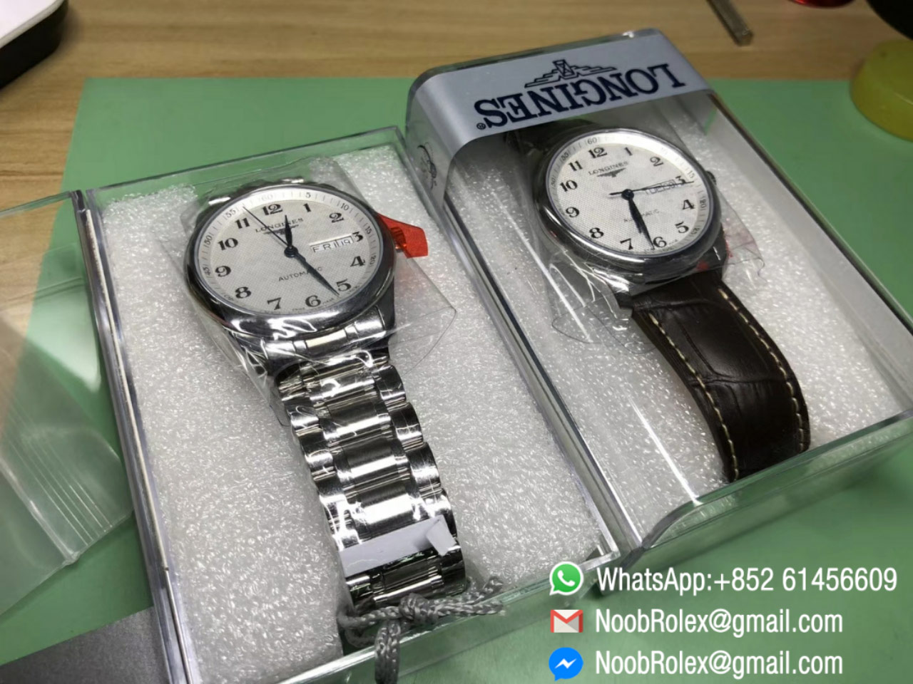 Longines Master Day Date Stainless Steel Case White Textured Dial 316L Bracelet A2836 LGF