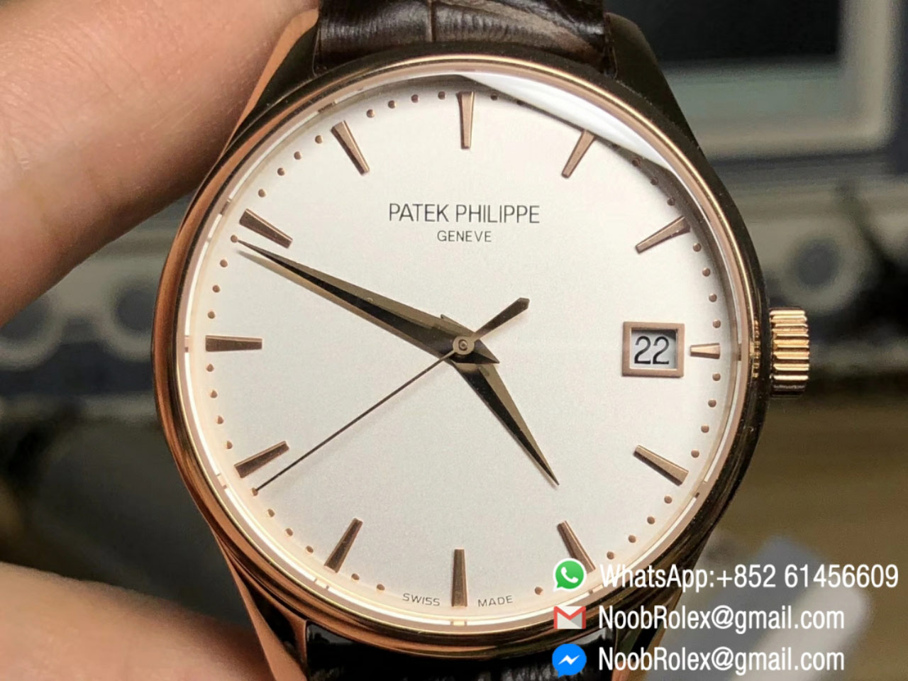 Patek Philippe Calatrava 5227R-001 18K Rose gold Case KS Factory Ivory Dial A324