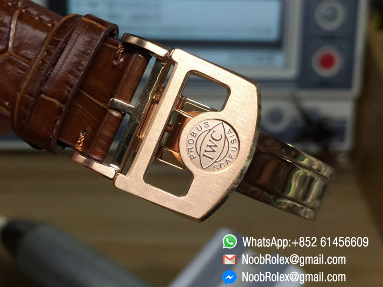 Portuguese Power Reserve Annual Calendar Rose Gold IW503504 White Dial on Black Leather Strap A52850 YLF 1:1 Quality