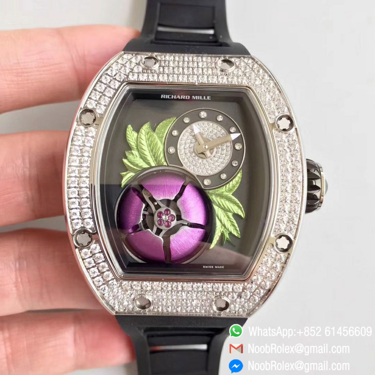 RM 19-02 Tourbillon Fleur Fratello 1:1 Watches RM Factory 2018 Top Quality Function same as Original