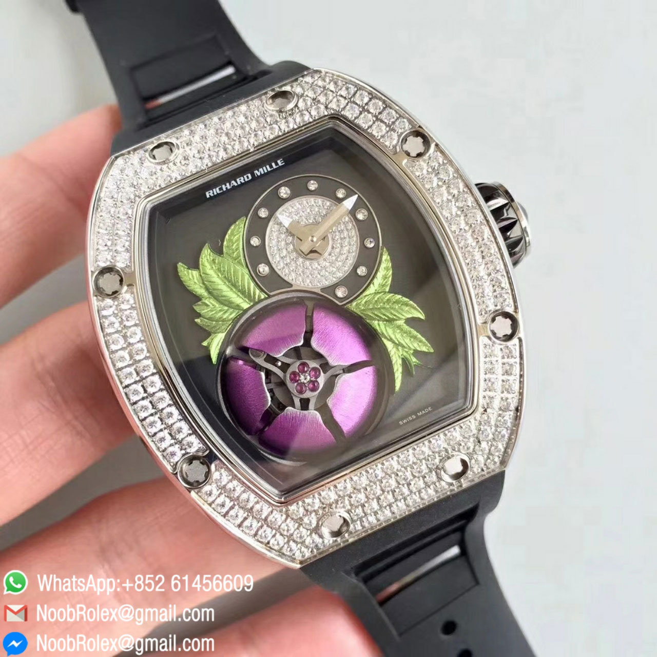 RM 19-02 Tourbillon Fleur Fratello 1:1 Watches RM Factory 2018 Top Quality Function same as Original