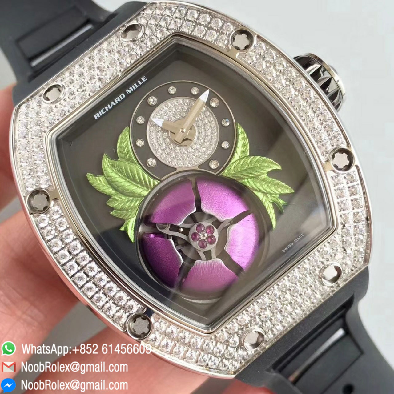RM 19-02 Tourbillon Fleur Fratello 1:1 Watches RM Factory 2018 Top Quality Function same as Original