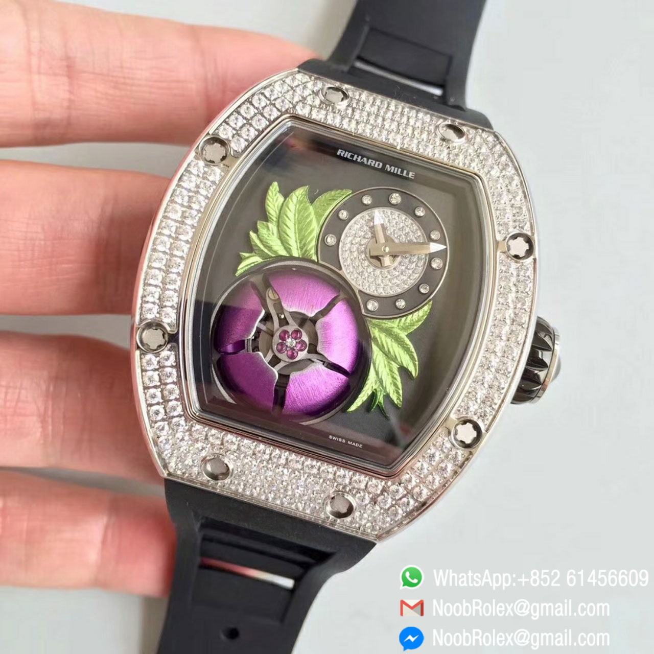 RM 19-02 Tourbillon Fleur Fratello 1:1 Watches RM Factory 2018 Top Quality Function same as Original