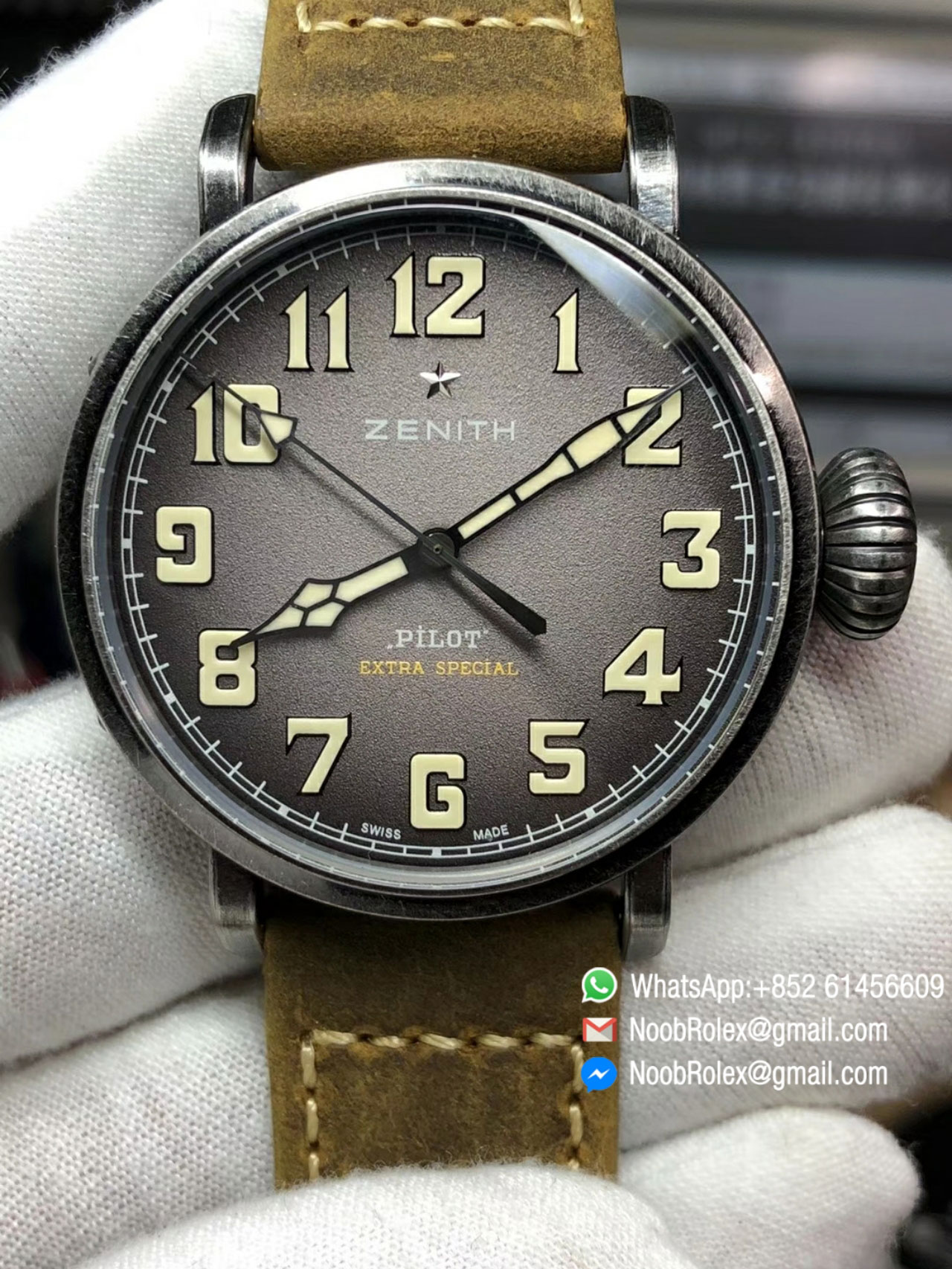 Zenith Pilot Type 20 Extra Special 40mm Aged Steel Case Asso Strap V6 Factory