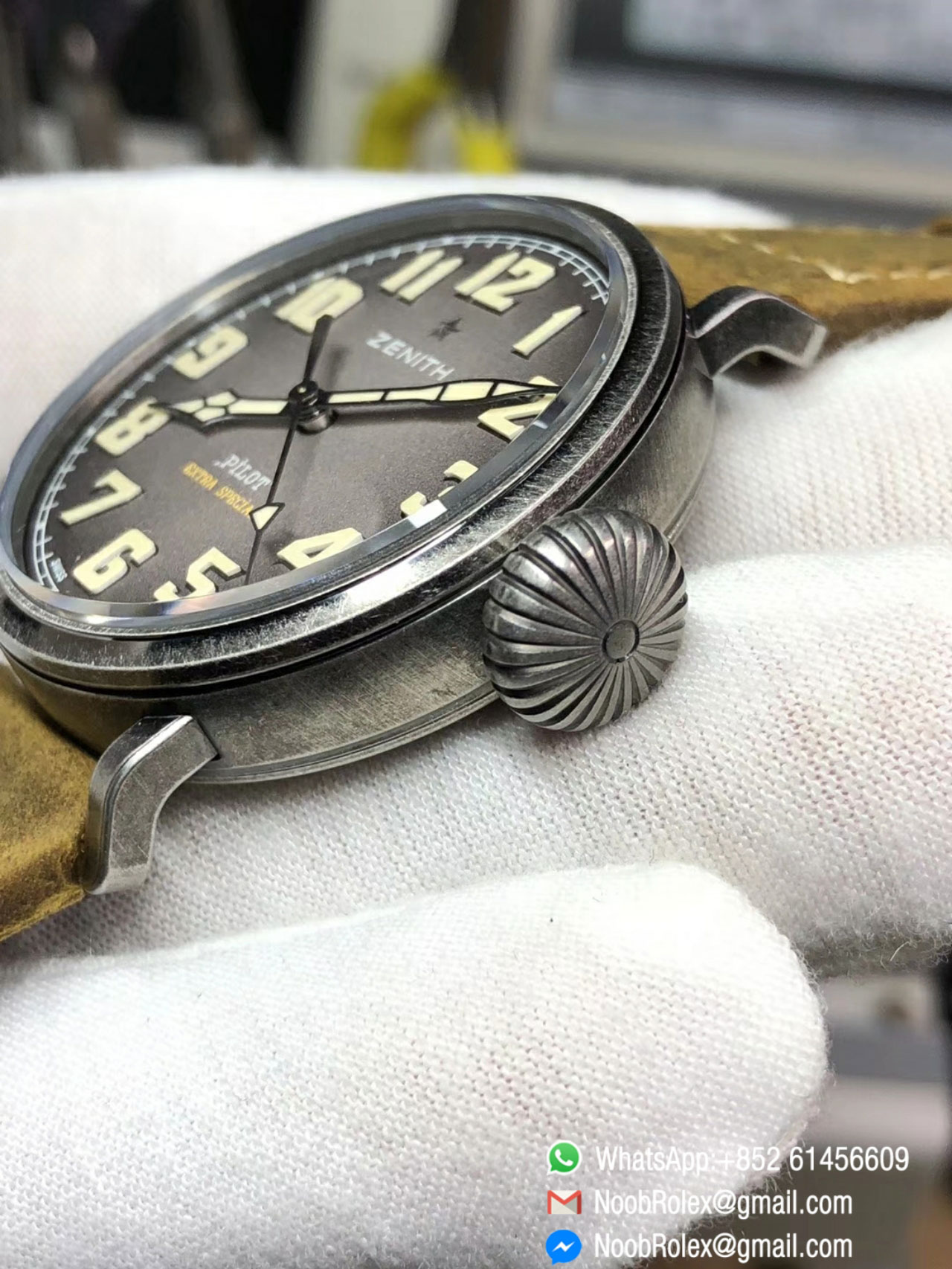 Zenith Pilot Type 20 Extra Special 40mm Aged Steel Case Asso Strap V6 Factory