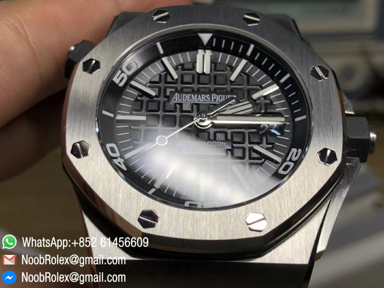 AP Royal Oak Offshore Diver Watch 15703 Rubber Strap Swiss ETA2824 JF V7 Size Same as Original 2018 New