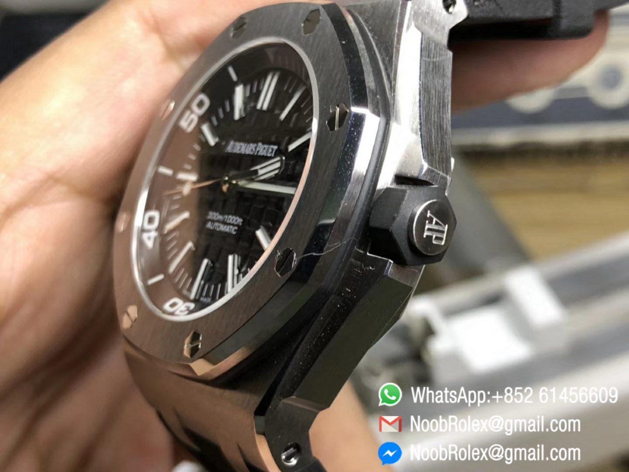 AP Royal Oak Offshore Diver Watch 15703 Rubber Strap Swiss ETA2824 JF V7 Size Same as Original 2018 New