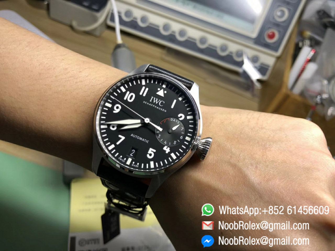 IWC Big Pilot IW500912 Power Reserve 2016 SIHH Edition on Black Leather Strap A51111 ZF Top Clone