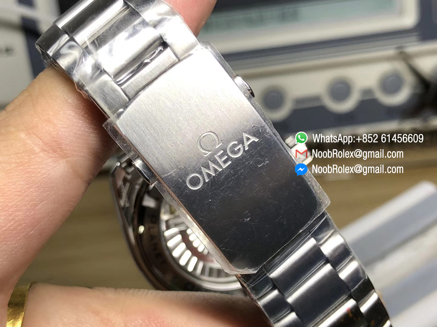 Planet Ocean Professional Ceramic Bezel 45mm 1:1 OMF Best Edition Orange Marker on SS Bracelet A8500 (Black Balance Wheel)