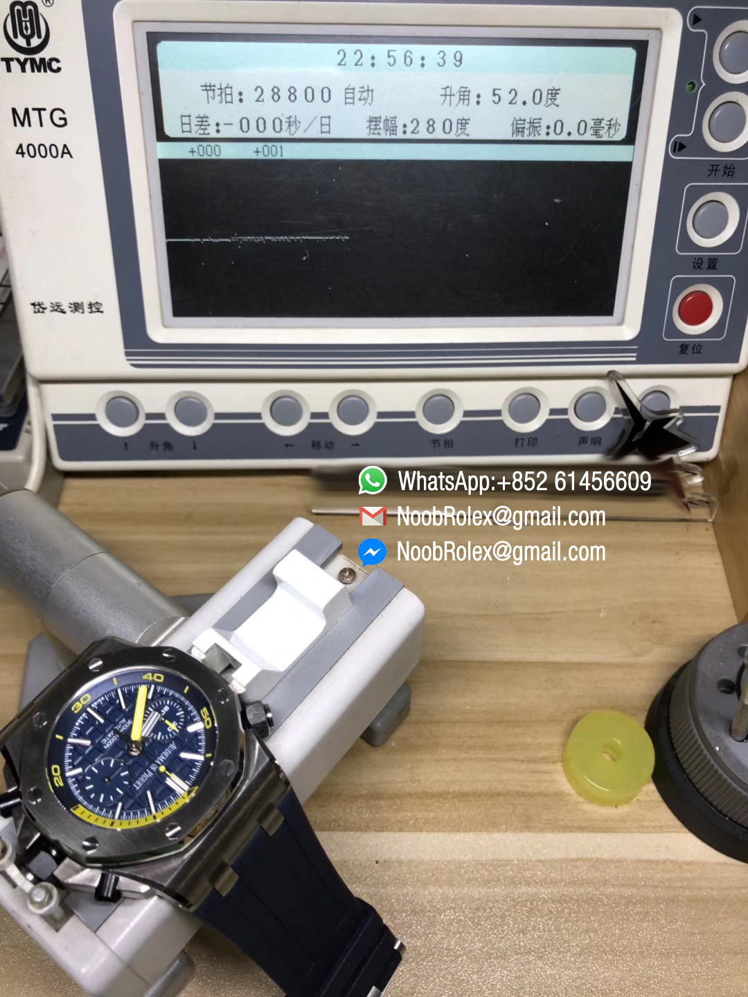 AP Royal Oak Offshore Diver Wristwatch 26703ST Chronograph Blue Blue Rubber Strap A3126 V2 JF Top Fake Watch
