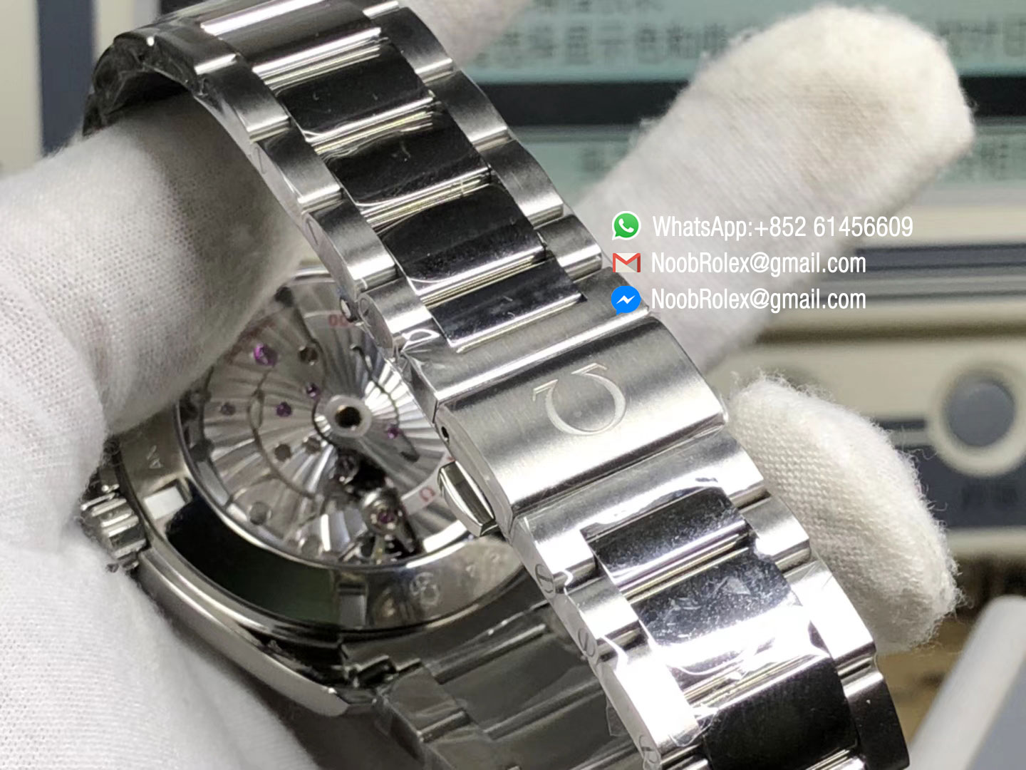 Aqua Terra 150M Watch Steel Case Black Textured Dial Silver Markers on A8500 Super Clone Movement VSF 2018 Edition