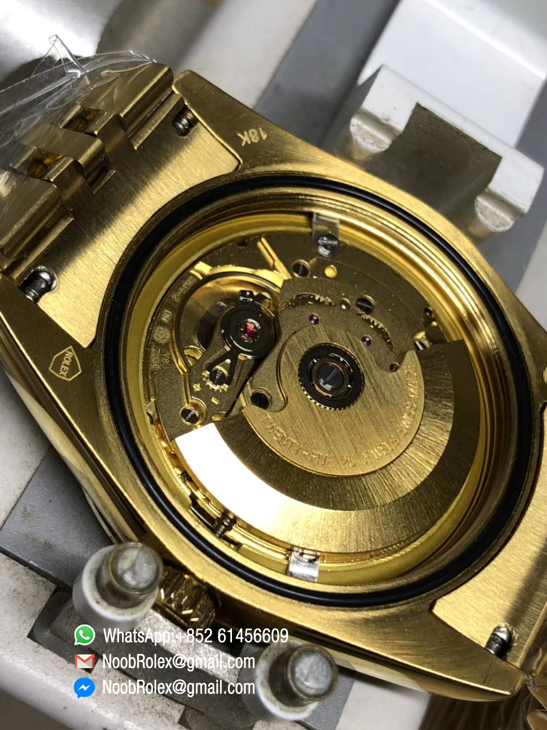 DateJust 36mm Watch 116233 Full Wrapped 18K Gold Case Black Dial with Diamond Hour Marker Swiss ETA 2836 Movement