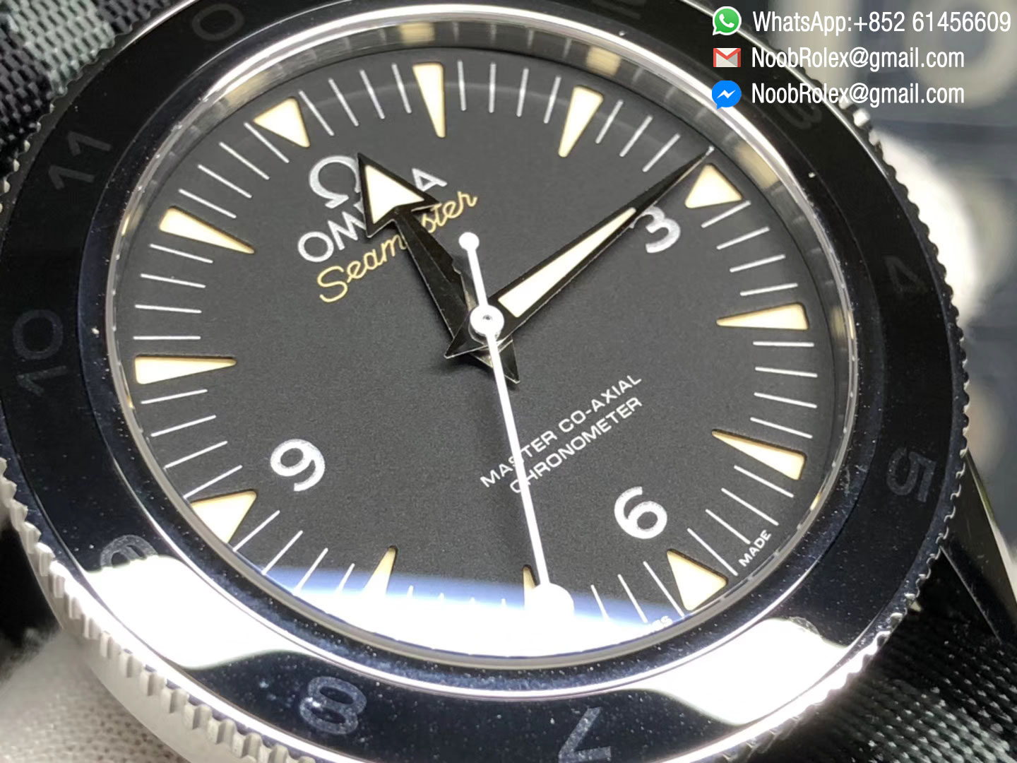 Omega Seamster 300 Spectre Limited Edition 007 Logo Nato Strap A8400 Super Clone VSF 2018 New & Best Edition