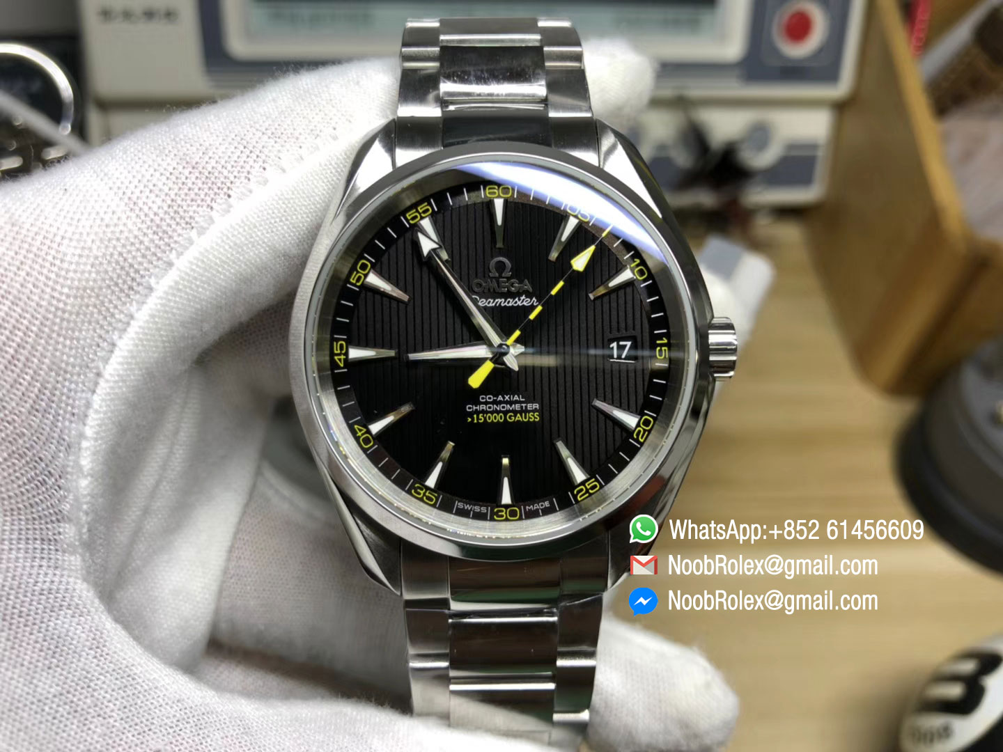 Seamaster Aqua Terra 150M 15000 GAUSS VSF 2018 Edition Black Textured Dial on SS Bracelet Asian Super Clone 8508 Movement