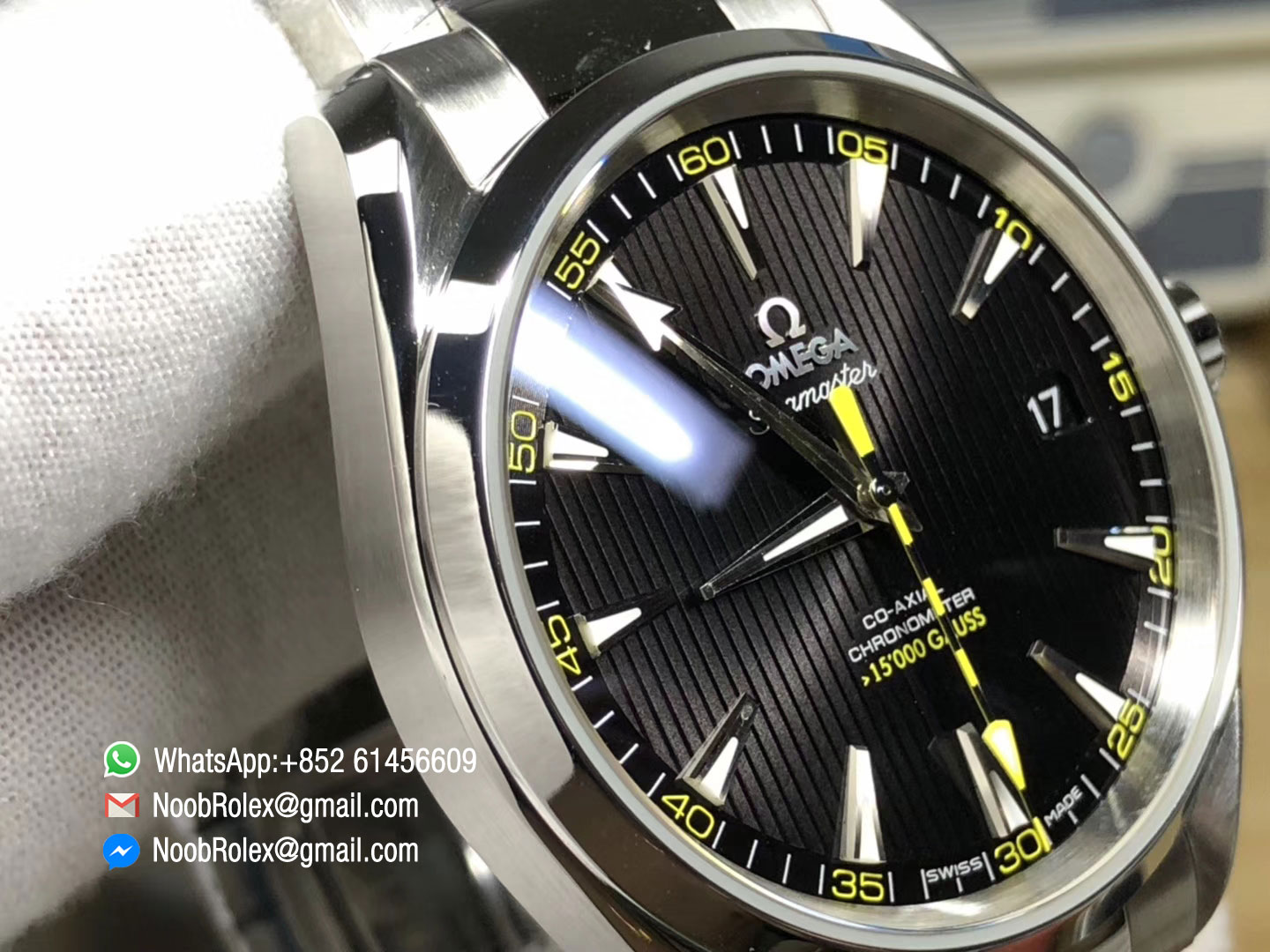 Seamaster Aqua Terra 150M 15000 GAUSS VSF 2018 Edition Black Textured Dial on SS Bracelet Asian Super Clone 8508 Movement