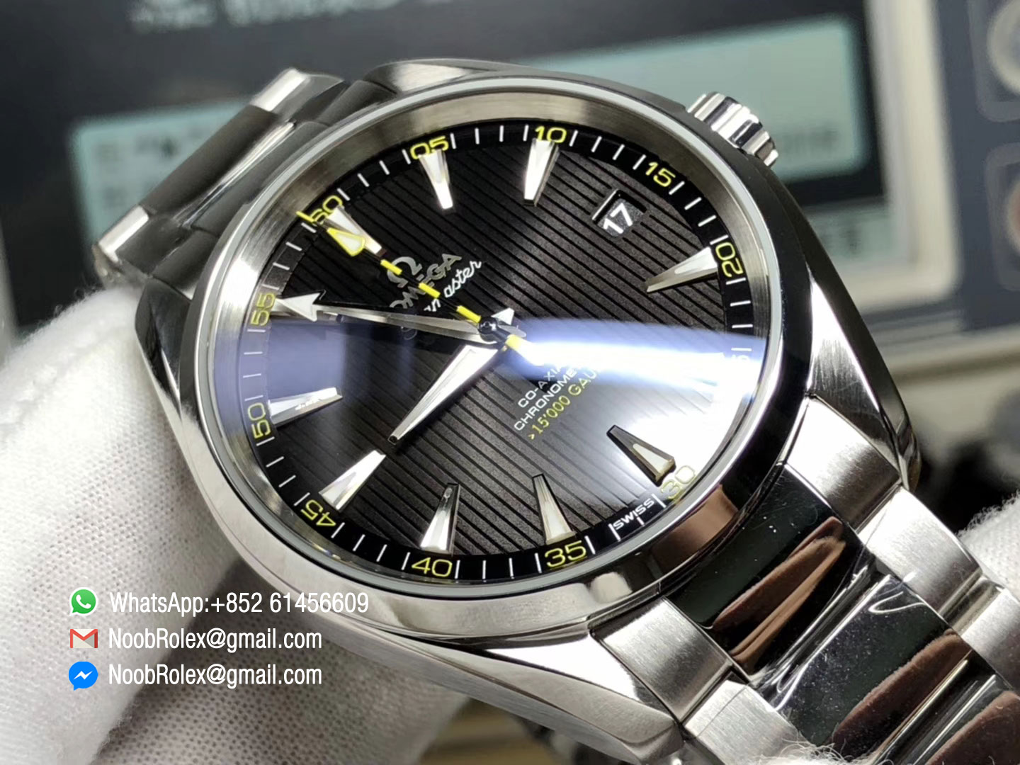 Seamaster Aqua Terra 150M 15000 GAUSS VSF 2018 Edition Black Textured Dial on SS Bracelet Asian Super Clone 8508 Movement