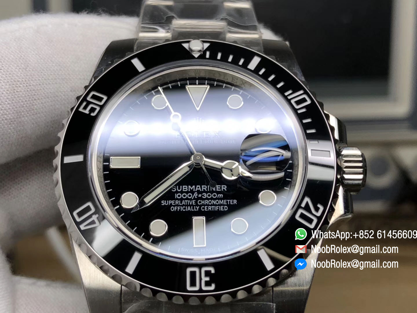 2018 Submariner 116610LN 316F Stainless Steel Case & Bracelet Black Ceramic Bezel Black Dial with Date SA3135 Noob V8