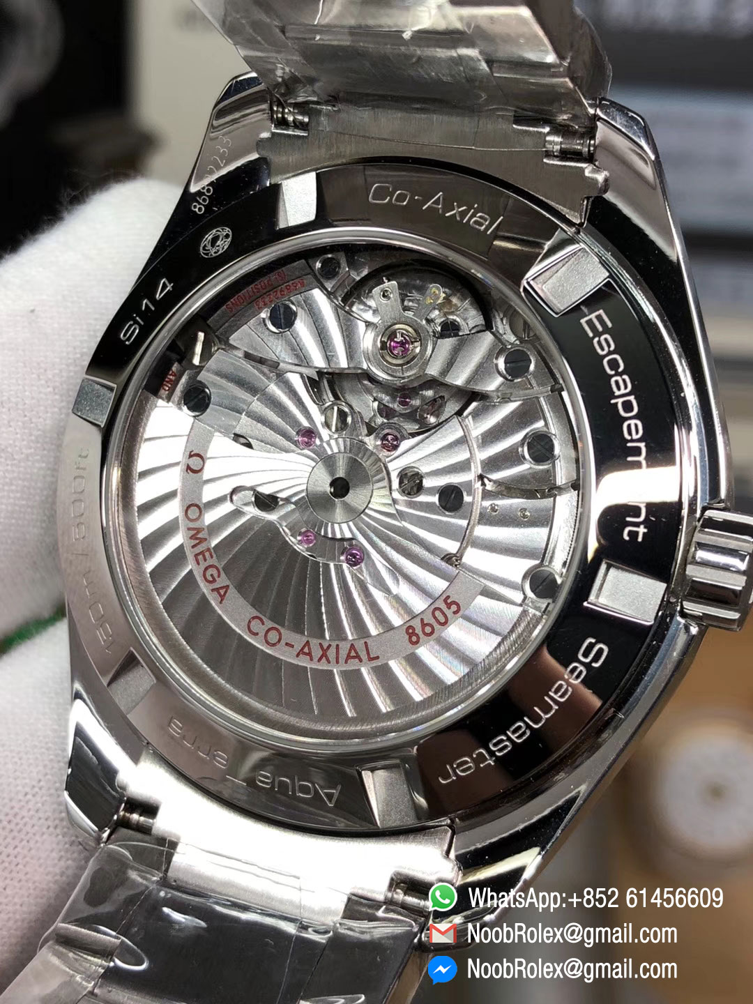 Aqua Terra 150M GMT Stainless Steel Case & Bracelet Black Textured Dial A8605 Super Clone 2018 VSF Best Edition