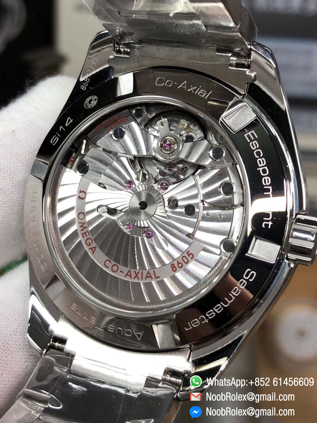 Aqua Terra 150M GMT Stainless Steel Case & Bracelet Blue Textured Dial A8605 Super Clone 2018 VSF Best Edition