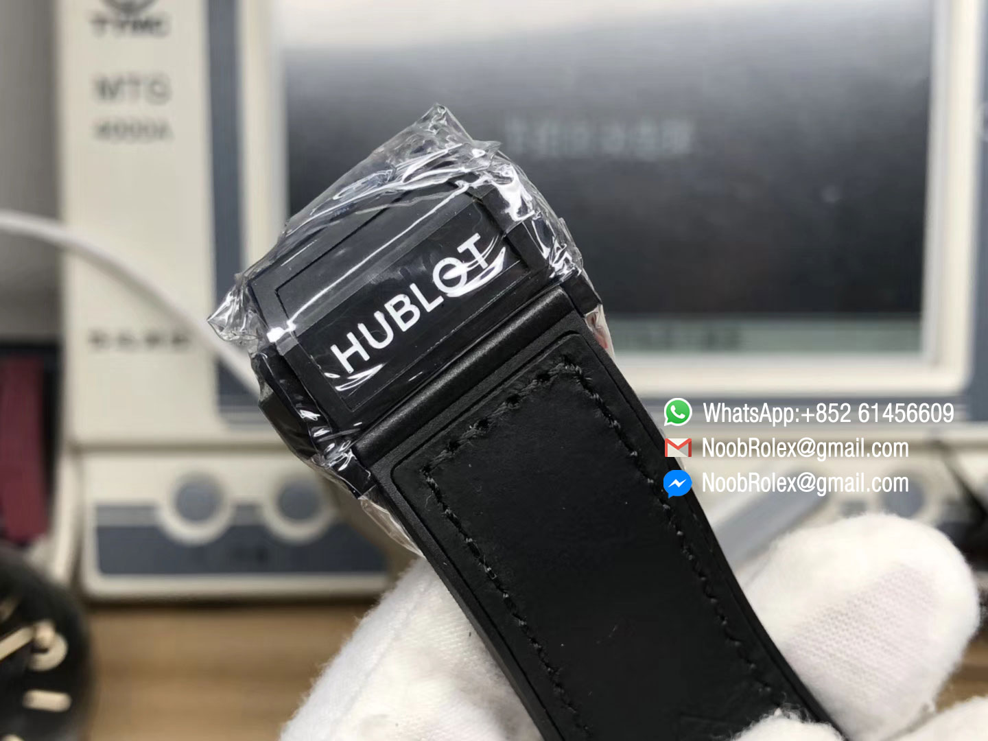 Big Bang Unico Sang Bleu PVD Skeleton Dial on Black Gummy Strap Asaian HUB1213 TMF