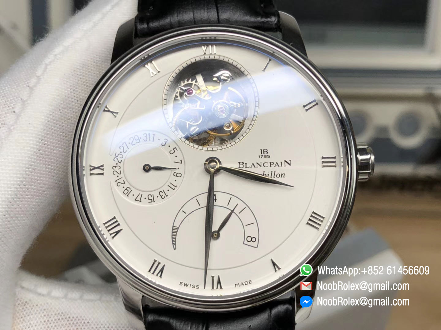 Blancpain Villeret Tourbillon 8 Day Power Reserve 6025-1542-55b Automatic Movement 1:1 Top Quality