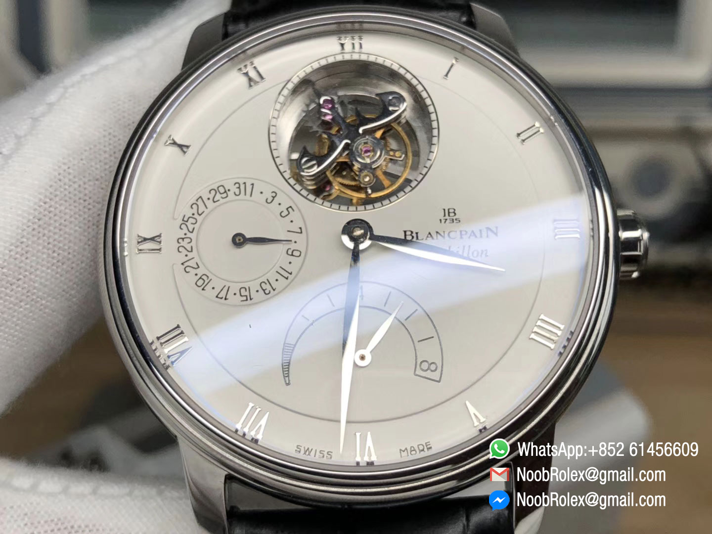 Blancpain Villeret Tourbillon 8 Day Power Reserve 6025-1542-55b Automatic Movement 1:1 Top Quality