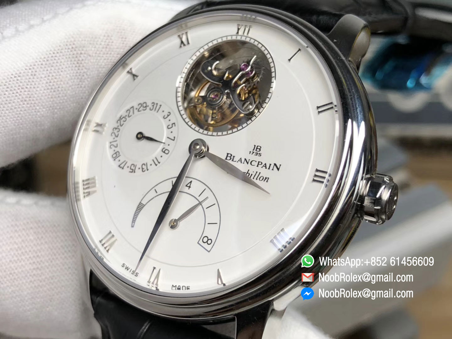 Blancpain Villeret Tourbillon 8 Day Power Reserve 6025-1542-55b Automatic Movement 1:1 Top Quality