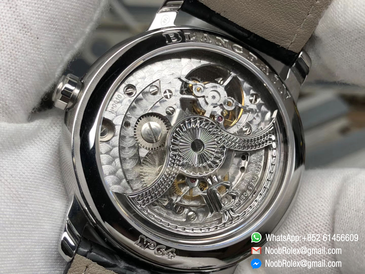 Blancpain Villeret Tourbillon 8 Day Power Reserve 6025-1542-55b Automatic Movement 1:1 Top Quality