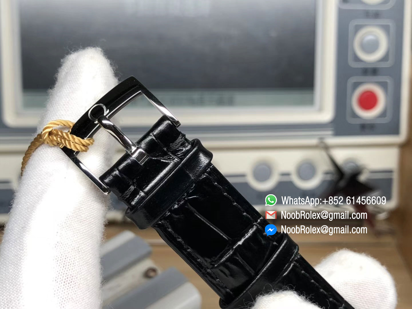 De Ville Prestige Real Power Reserve Steel Case White Dial on Black Leather Strap A2824 TW 1:1 Best Edition