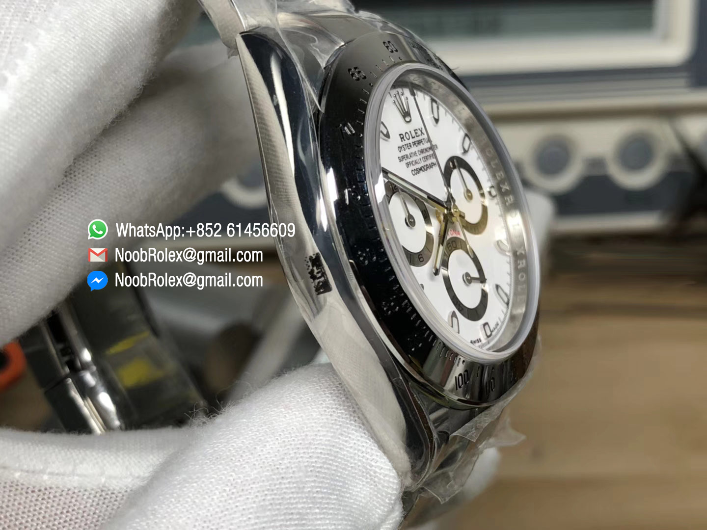 Noob Factory SA4130 Daytona 116520 Steel Tachymeter Bezel White Dial on Stainless Steel Case & Bracelet 2018 Best Watch