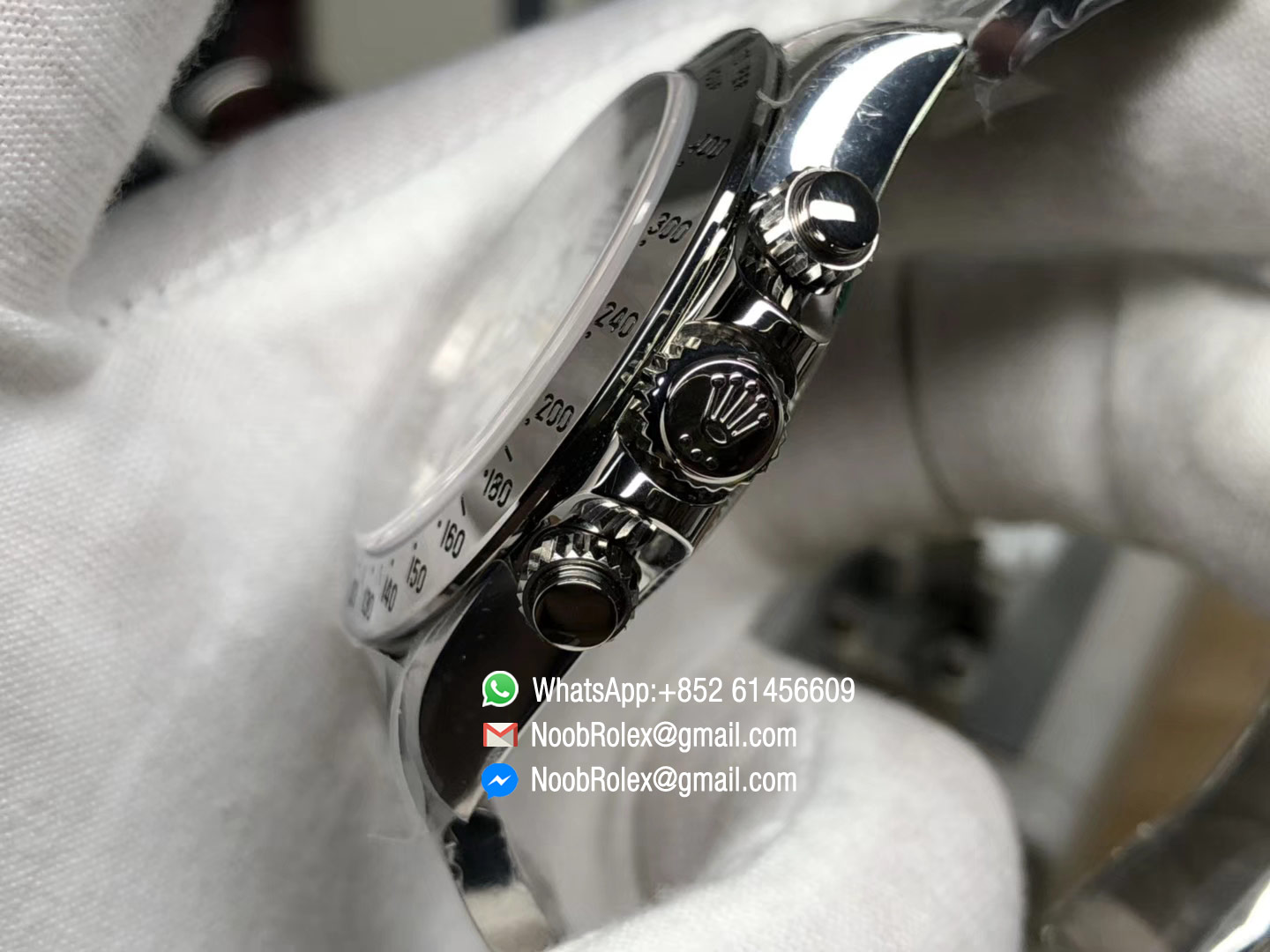 Noob Factory SA4130 Daytona 116520 Steel Tachymeter Bezel White Dial on Stainless Steel Case & Bracelet 2018 Best Watch