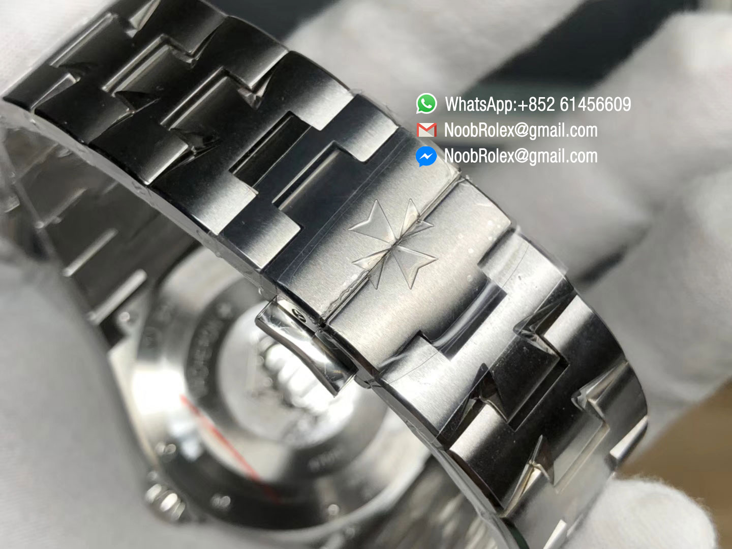 Overseas Watch Model 47040-B01A Stainless Steel Case & Bracelet Black Textured Dial MIYOTA 9015 JJF 1:1 Best Edition