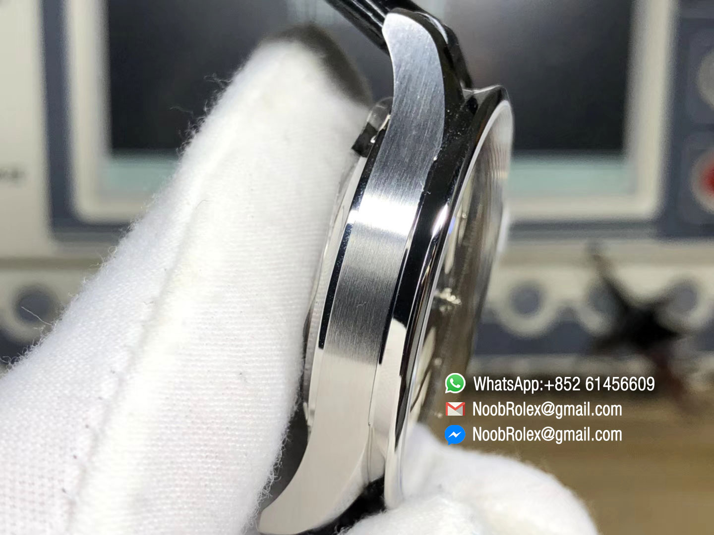 Portuguese Chrono IW371404 Black Leather Strap A7750 Same Thickness as Genuine ZF Top Quality