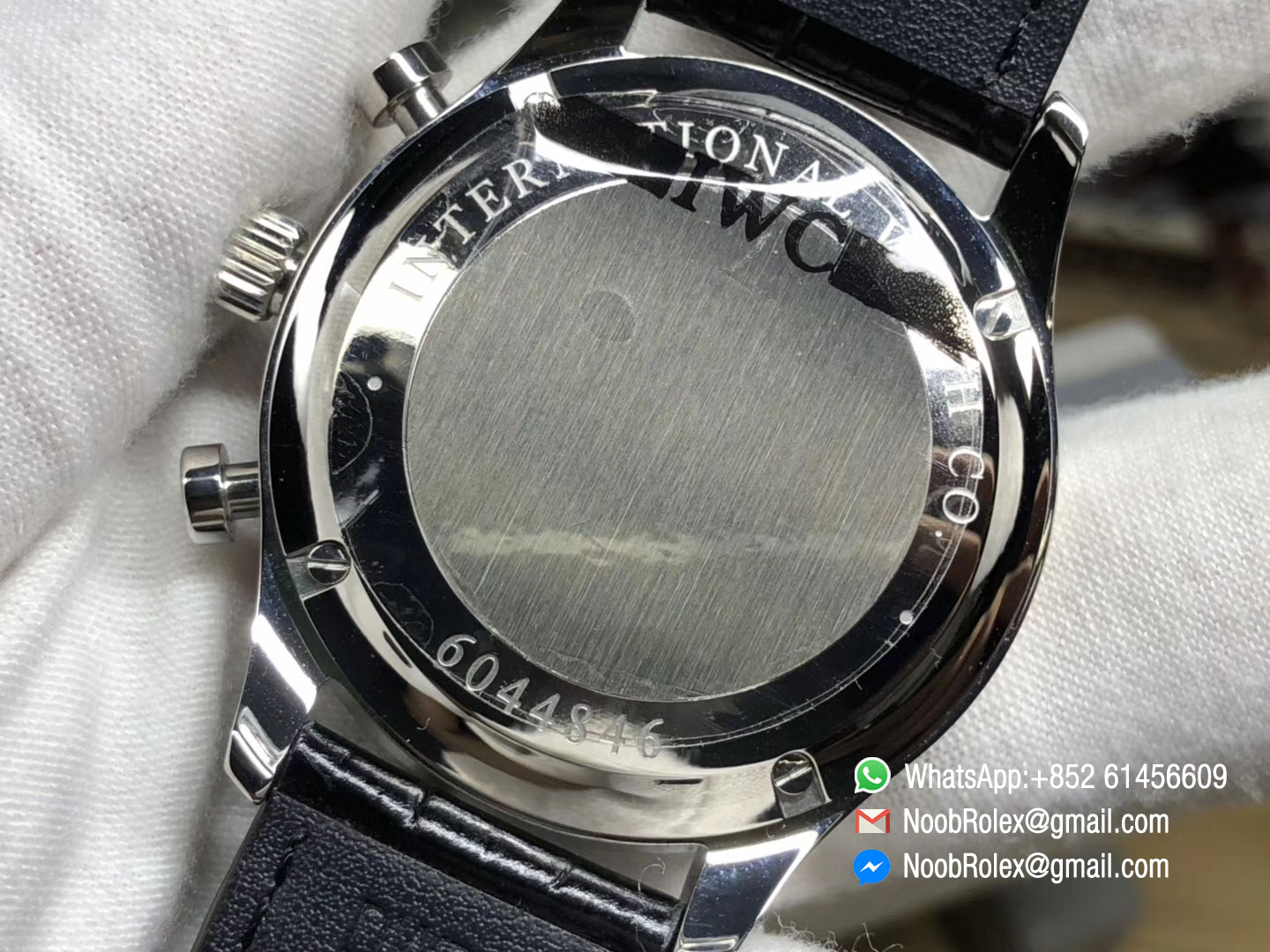 Portuguese Chronograph IW371447 Black Leather Strap A7750 Same Thickness as Genuine ZF Best Rep