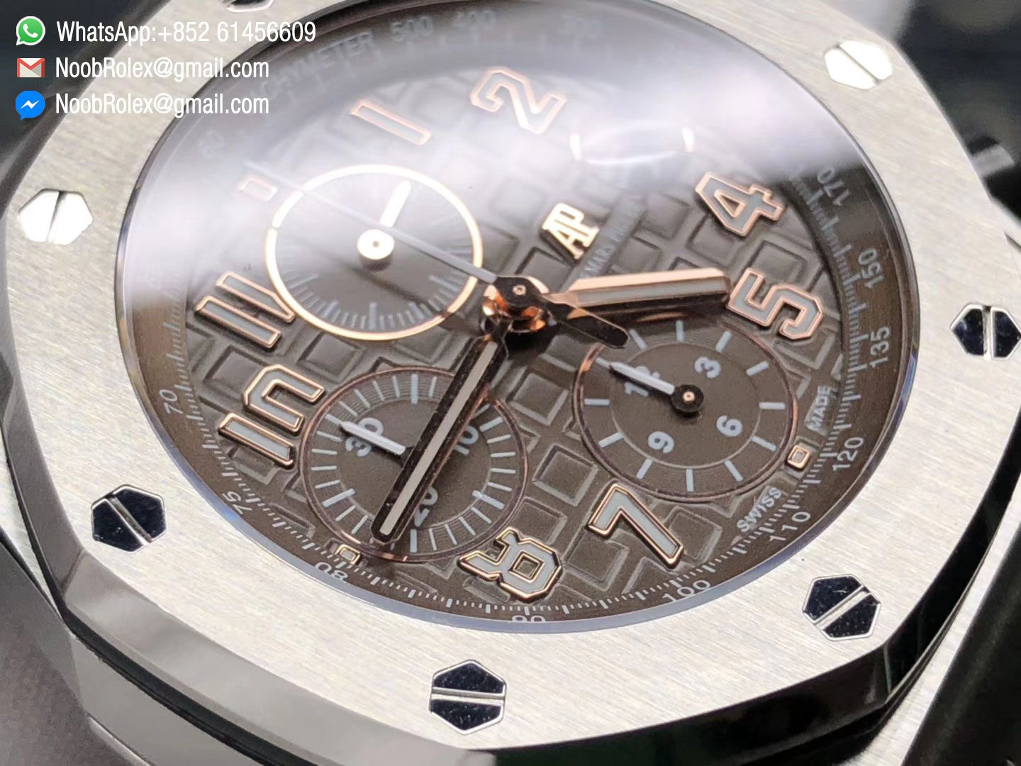 Royal Oak Offshore 2018 SIHH Havana JF 1:1 Best Quality Brown Dial on Brown Leather Strap A3126 w/ Cyclops