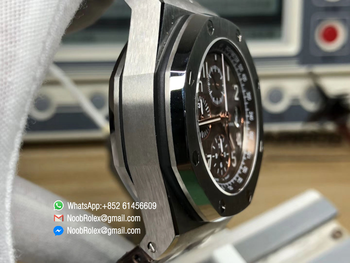 Royal Oak Offshore 2018 SIHH Havana JF 1:1 Best Quality Brown Dial on Brown Leather Strap A3126 w/ Cyclops