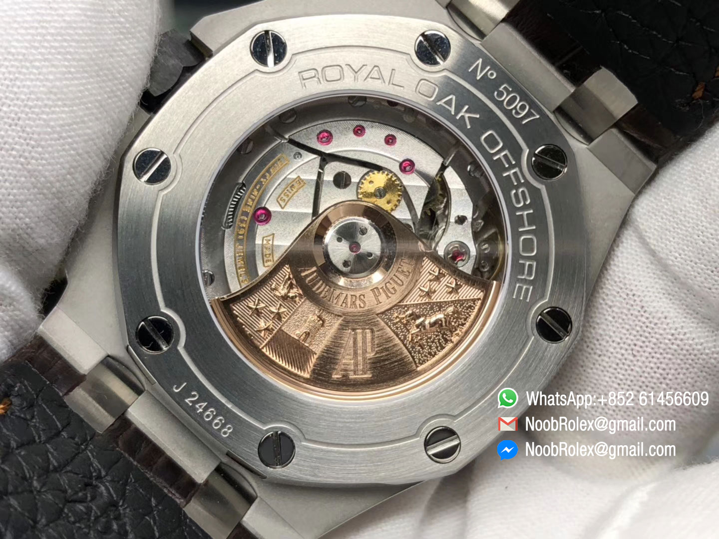 Royal Oak Offshore 2018 SIHH Havana JF 1:1 Best Quality Brown Dial on Brown Leather Strap A3126 w/ Cyclops