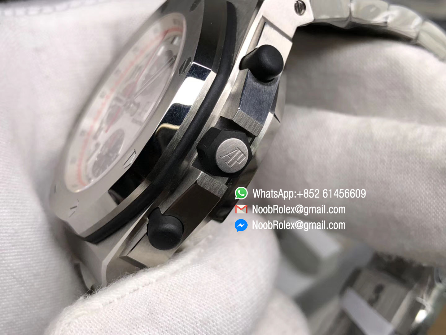 Royal Oak Offshore Ultimate Edition Panda Silver Themes on Stainless Steel Bracelet A7750 JF Best Edition V2