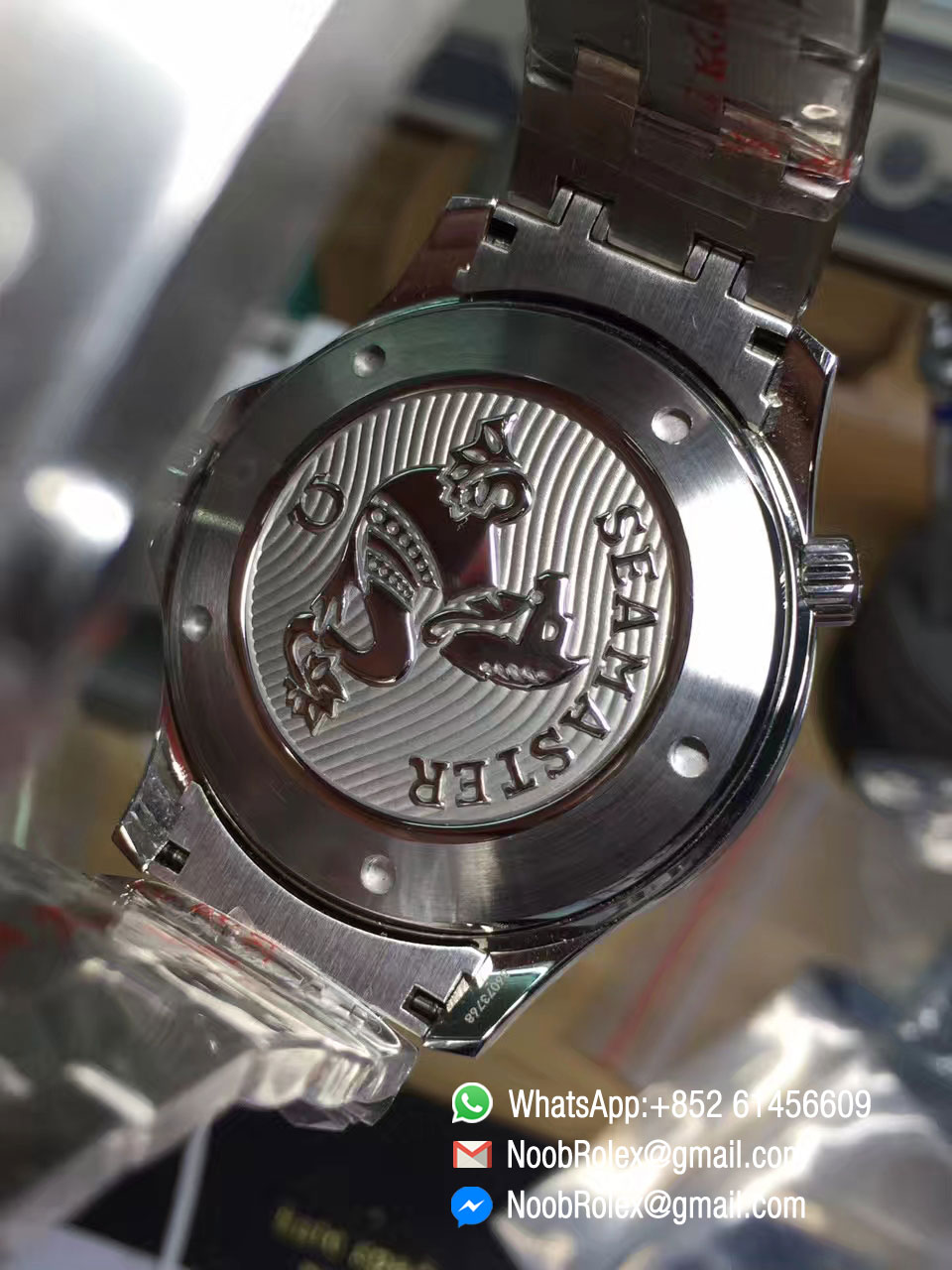 Seamaster 300M Chronometer Steel Case Blue Dial on Steel Bracelet A2824 Black Balance Wheel OMF Edition